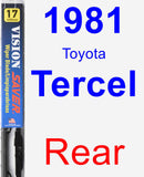 Rear Wiper Blade for 1981 Toyota Tercel - Vision Saver