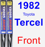 Front Wiper Blade Pack for 1982 Toyota Tercel - Vision Saver
