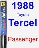 Passenger Wiper Blade for 1988 Toyota Tercel - Vision Saver