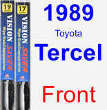 Front Wiper Blade Pack for 1989 Toyota Tercel - Vision Saver