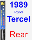 Rear Wiper Blade for 1989 Toyota Tercel - Vision Saver