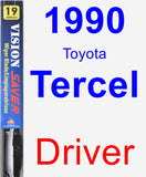 Driver Wiper Blade for 1990 Toyota Tercel - Vision Saver