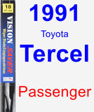 Passenger Wiper Blade for 1991 Toyota Tercel - Vision Saver