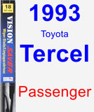 Passenger Wiper Blade for 1993 Toyota Tercel - Vision Saver
