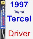 Driver Wiper Blade for 1997 Toyota Tercel - Vision Saver