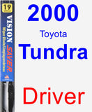 Driver Wiper Blade for 2000 Toyota Tundra - Vision Saver