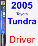 Driver Wiper Blade for 2005 Toyota Tundra - Vision Saver