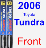 Front Wiper Blade Pack for 2006 Toyota Tundra - Vision Saver