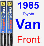 Front Wiper Blade Pack for 1985 Toyota Van - Vision Saver