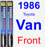 Front Wiper Blade Pack for 1986 Toyota Van - Vision Saver