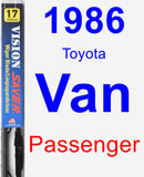 Passenger Wiper Blade for 1986 Toyota Van - Vision Saver