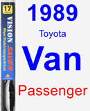 Passenger Wiper Blade for 1989 Toyota Van - Vision Saver