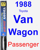 Passenger Wiper Blade for 1988 Toyota Van Wagon - Vision Saver