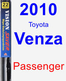 Passenger Wiper Blade for 2010 Toyota Venza - Vision Saver