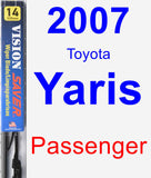 Passenger Wiper Blade for 2007 Toyota Yaris - Vision Saver