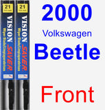 Front Wiper Blade Pack for 2000 Volkswagen Beetle - Vision Saver