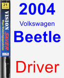 Driver Wiper Blade for 2004 Volkswagen Beetle - Vision Saver