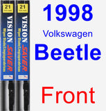 Front Wiper Blade Pack for 1998 Volkswagen Beetle - Vision Saver