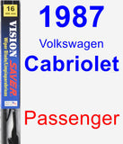 Passenger Wiper Blade for 1987 Volkswagen Cabriolet - Vision Saver