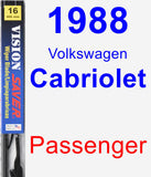 Passenger Wiper Blade for 1988 Volkswagen Cabriolet - Vision Saver