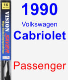 Passenger Wiper Blade for 1990 Volkswagen Cabriolet - Vision Saver