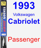 Passenger Wiper Blade for 1993 Volkswagen Cabriolet - Vision Saver