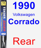 Rear Wiper Blade for 1990 Volkswagen Corrado - Vision Saver