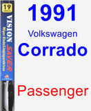 Passenger Wiper Blade for 1991 Volkswagen Corrado - Vision Saver