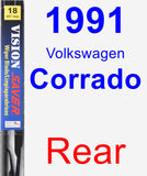 Rear Wiper Blade for 1991 Volkswagen Corrado - Vision Saver