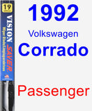 Passenger Wiper Blade for 1992 Volkswagen Corrado - Vision Saver