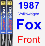 Front Wiper Blade Pack for 1987 Volkswagen Fox - Vision Saver