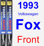 Front Wiper Blade Pack for 1993 Volkswagen Fox - Vision Saver