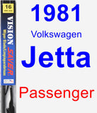 Passenger Wiper Blade for 1981 Volkswagen Jetta - Vision Saver