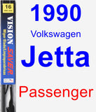 Passenger Wiper Blade for 1990 Volkswagen Jetta - Vision Saver