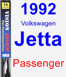 Passenger Wiper Blade for 1992 Volkswagen Jetta - Vision Saver