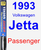 Passenger Wiper Blade for 1993 Volkswagen Jetta - Vision Saver