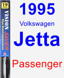 Passenger Wiper Blade for 1995 Volkswagen Jetta - Vision Saver