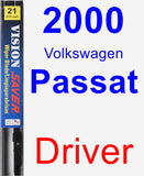 Driver Wiper Blade for 2000 Volkswagen Passat - Vision Saver