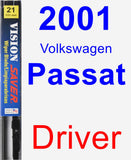 Driver Wiper Blade for 2001 Volkswagen Passat - Vision Saver