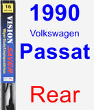 Rear Wiper Blade for 1990 Volkswagen Passat - Vision Saver