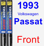 Front Wiper Blade Pack for 1993 Volkswagen Passat - Vision Saver