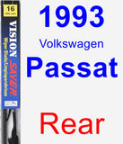 Rear Wiper Blade for 1993 Volkswagen Passat - Vision Saver