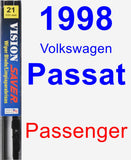 Passenger Wiper Blade for 1998 Volkswagen Passat - Vision Saver