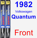 Front Wiper Blade Pack for 1982 Volkswagen Quantum - Vision Saver
