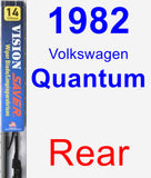 Rear Wiper Blade for 1982 Volkswagen Quantum - Vision Saver