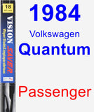 Passenger Wiper Blade for 1984 Volkswagen Quantum - Vision Saver