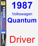 Driver Wiper Blade for 1987 Volkswagen Quantum - Vision Saver