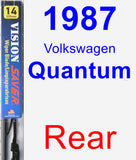 Rear Wiper Blade for 1987 Volkswagen Quantum - Vision Saver