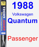 Passenger Wiper Blade for 1988 Volkswagen Quantum - Vision Saver