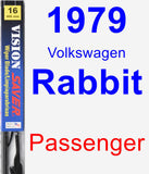 Passenger Wiper Blade for 1979 Volkswagen Rabbit - Vision Saver